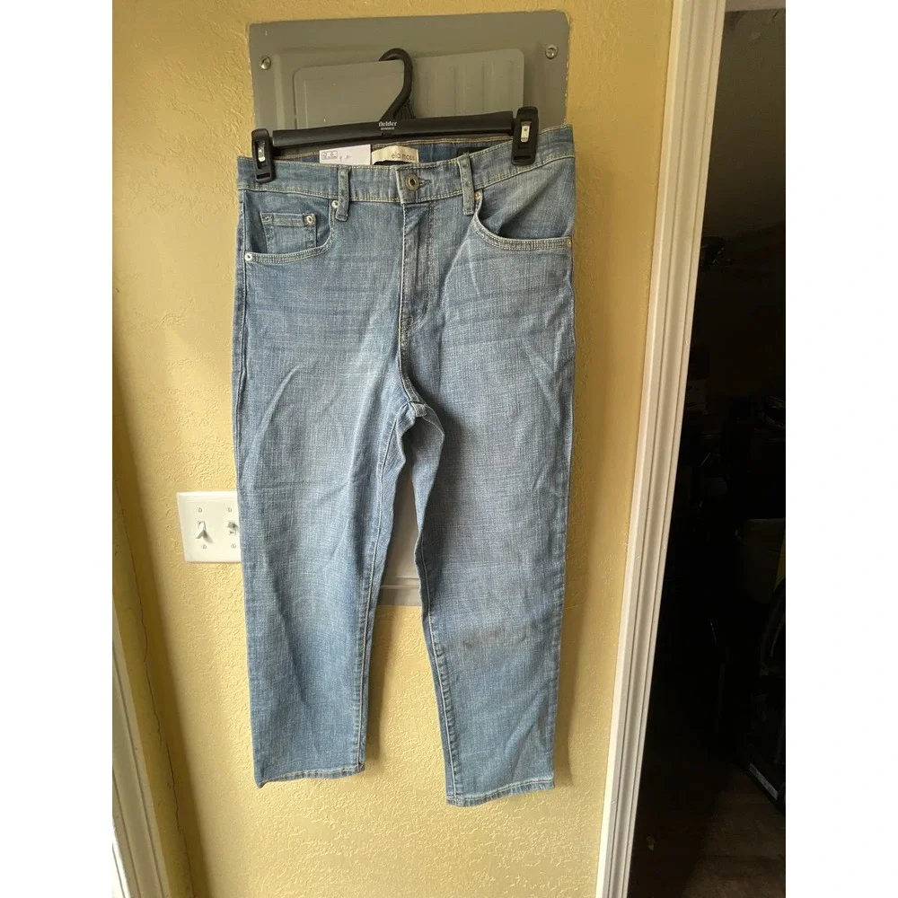 Elle Moss High Rise Slim Straight Ankle 10/30 Jean - Picture 1 of 3